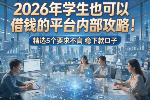 2026年学生也可以借钱的平台内部攻略!精选5个要求不高稳下款口子