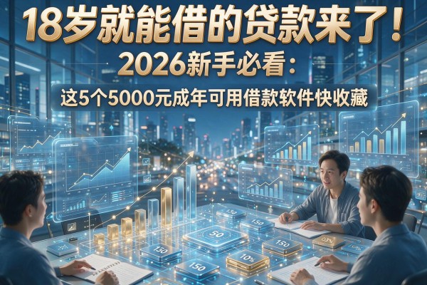 18岁就能借的贷款来了!2026新手必看:这5个5000元成年可用借款软件快收藏