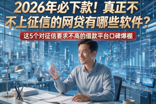 2026年必下款!真正不上征信的网贷有哪些软件?这5个对征信要求不高的借款平台口碑爆棚