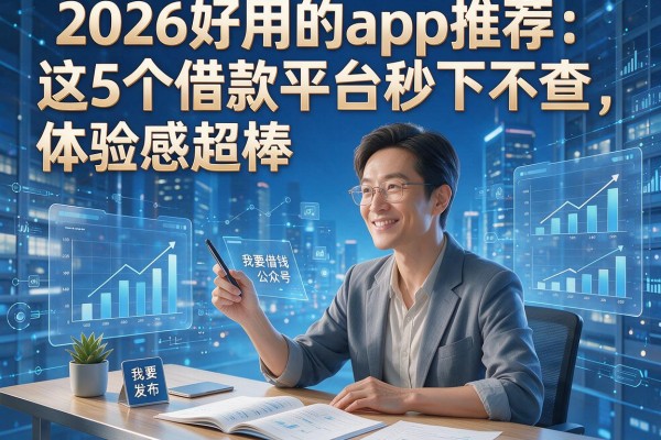 2026好用的app推荐:这5个借款平台秒下不查,体验感超棒!