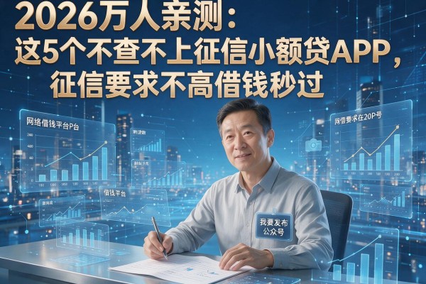 2026万人亲测:这5个不查不上征信小额贷APP,征信要求不高借钱秒过!