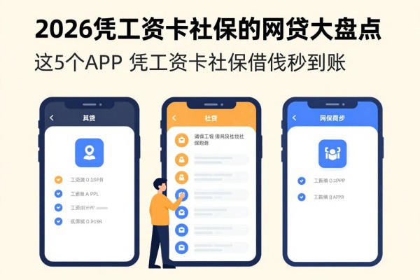 2026凭工资卡社保的网贷大盘点！这5个APP凭工资卡社保借钱秒到账