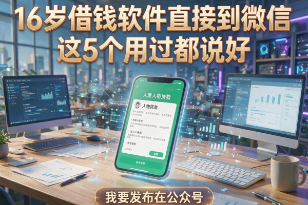 16岁借钱软件直接到微信,这5个用过都说好!