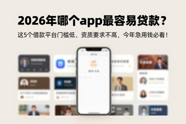 2026年哪个app最容易贷款?这5个借款平台门槛低、资质要求不高,今年急用钱必看!