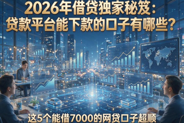 2026年借贷独家秘笈：贷款平台能下款的口子有哪些？这5个能借7000的网贷口子超顺！