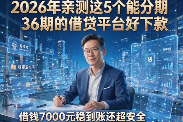 2026年亲测这5个能分期36期的借贷平台好下款，借钱7000元稳到账还超安全