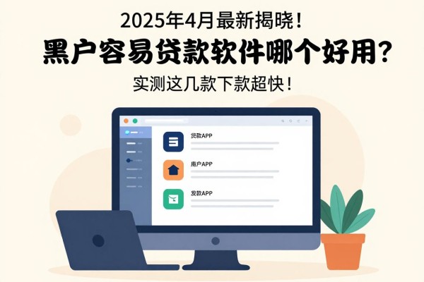 2025年4月最新揭晓!黑户容易贷款的软件哪个好用?实测这几款下款超快!