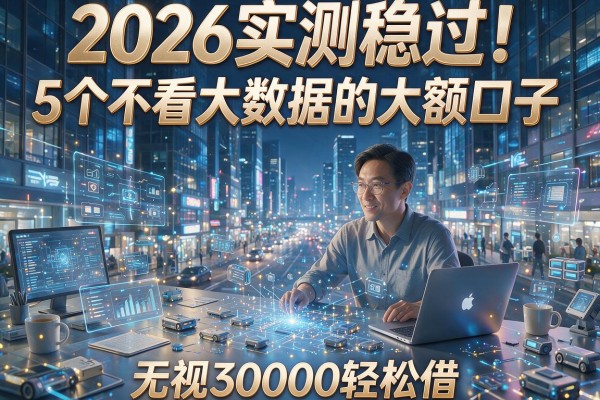 2026实测稳过!5个不看大数据的大额口子,无视30000轻松借