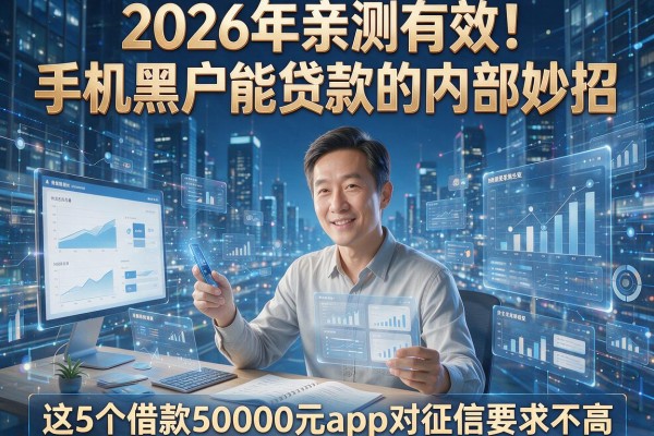 2026年亲测有效!手机黑户能贷款的内部妙招,这5个借款50000元app对征信要求不高