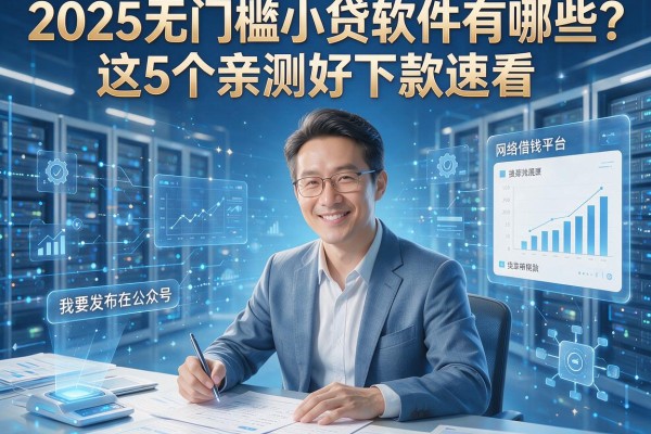 2025无门槛小贷软件有哪些?这5个亲测好下款速看!