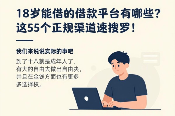 18岁能借的借款平台有哪些?这5个正规渠道速速搜罗!