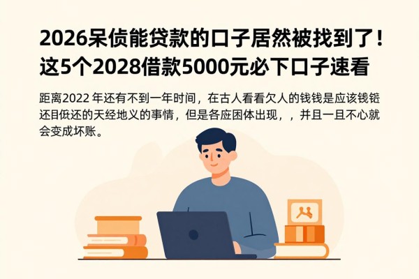 2026呆帐能贷款的口子居然被找到了!这5个2026借款5000元必下口子速看