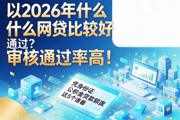2026年什么网贷比较好通过?审核通过率高!凭身份证公积金贷款额度这5个速看