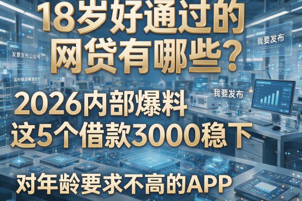 18岁好通过的网贷有哪些？2026内部爆料这5个借款3000稳下、对年龄要求不高的APP