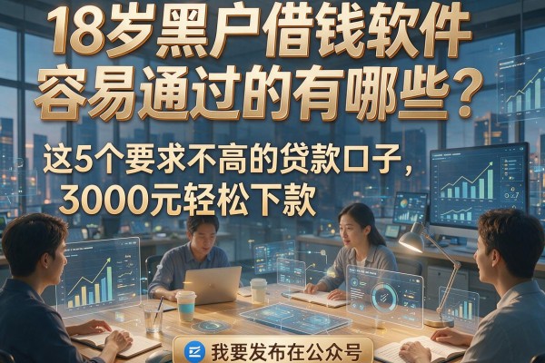 18岁黑户借钱软件容易通过的有哪些?这5个要求不高的贷款口子,3000元轻松下款!
