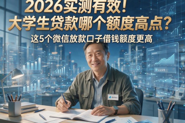 2026实测有效!大学生贷款哪个额度高点?这5个微信放款口子借钱额度更高