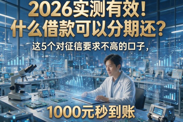 2026实测有效!什么借款可以分期还?这5个对征信要求不高的口子,1000元秒到账