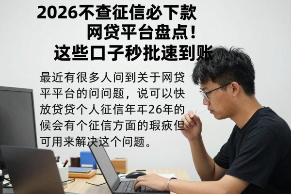 2026不查征信必下款网贷平台盘点!这些口子秒批速到账