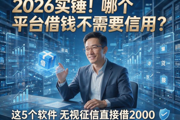 2026实锤！哪个平台借钱不需要信用？这5个软件无视征信直接借2000