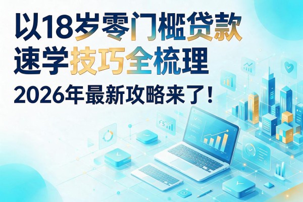 18岁零门槛贷款速学技巧全梳理,2026年最新攻略来了!