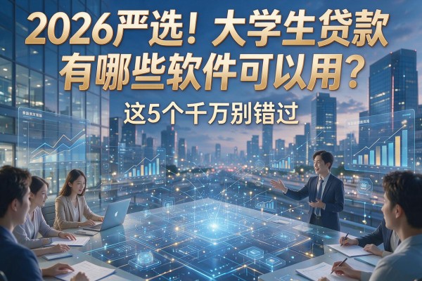 2026严选！大学生贷款有哪些软件可以用？这5个千万别错过！