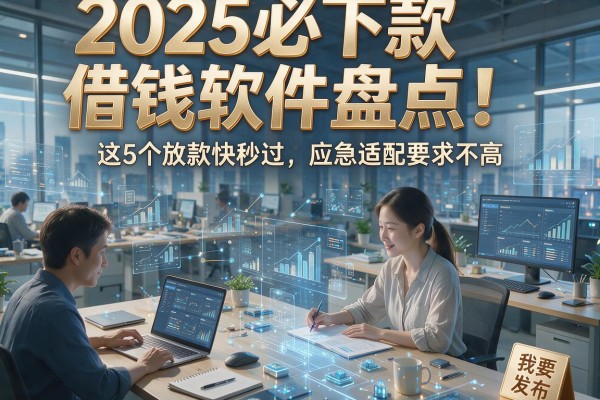 2025必下款借钱软件盘点!这5个放款快秒过,应急适配要求不高