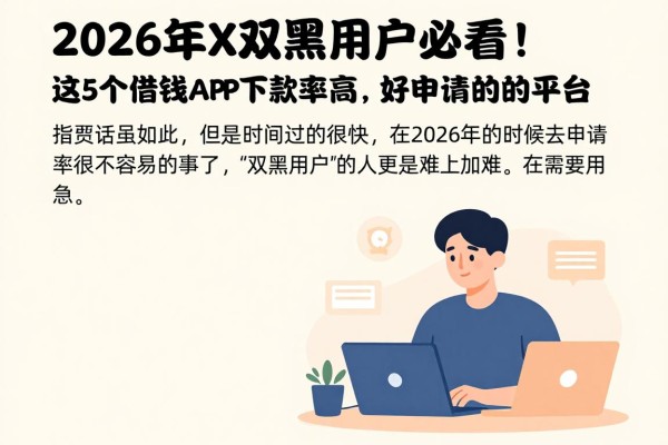 2026年双黑用户必看！这5个借钱APP下款率高，好申请的平台都在这了