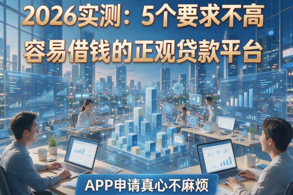 2026实测:5个要求不高、容易借钱的正规贷款平台,APP申请真心不麻烦