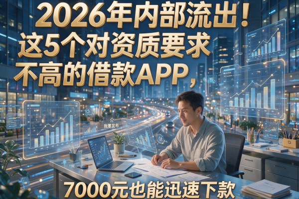 2026年内部流出！这5个对资质要求不高的借款APP，7000元也能迅速下款
