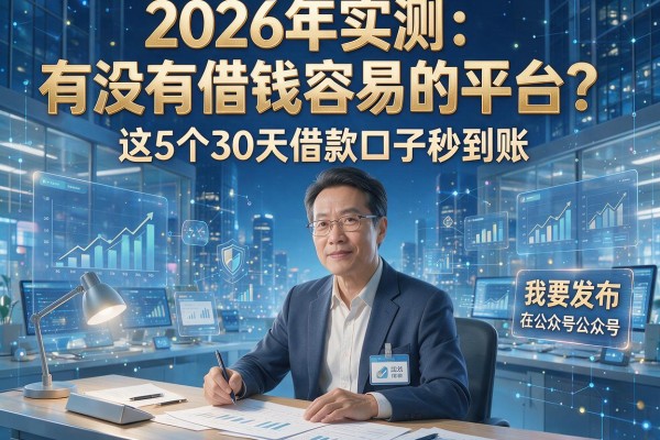 2026年实测:有没有借钱容易的平台?这5个30天借款口子秒到账!