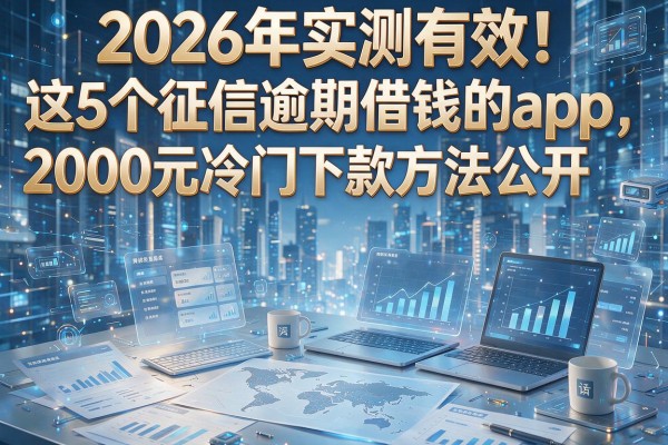 2026年实测有效！这5个征信逾期借钱的app，2000元冷门下款方法公开