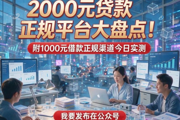 2000元贷款正规平台大盘点!附1000元借款正规渠道今日实测