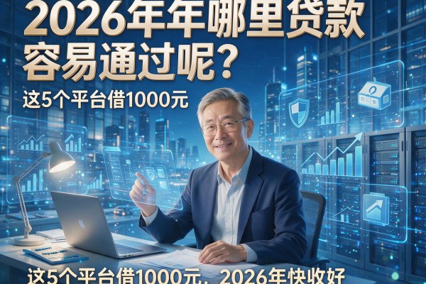 2026年哪里贷款容易通过呢？这5个平台借1000元，2026年快收好！