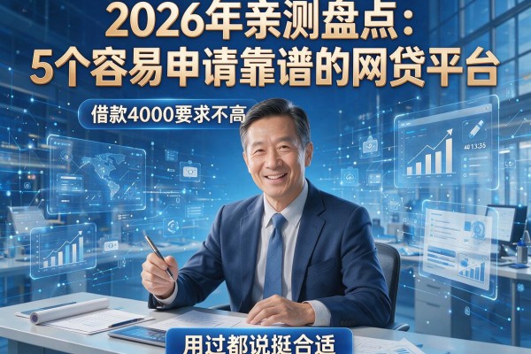 2026年亲测盘点:5个容易申请靠谱的网贷平台,借款4000要求不高,用过都说挺合适!