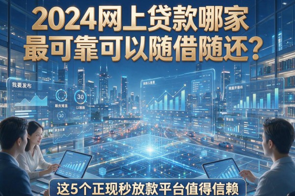 2024网上贷款哪家最可靠可以随借随还？这5个正规秒放款平台值得信赖