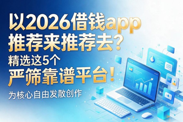 2026借钱app推荐来推荐去?精选这5个严筛靠谱平台!