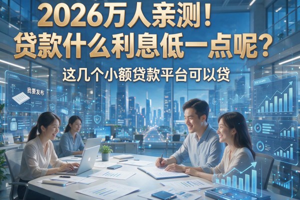 2026万人亲测！贷款什么利息低一点呢？这几个小额贷款平台可以贷