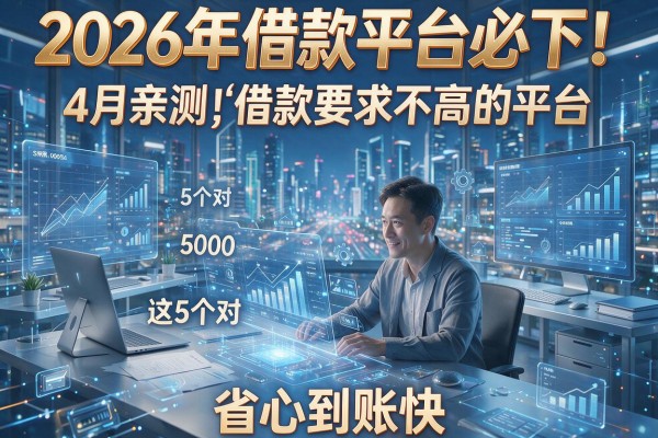 2026年借款平台必下!4月亲测这5个对5000借款要求不高的平台,省心到账快