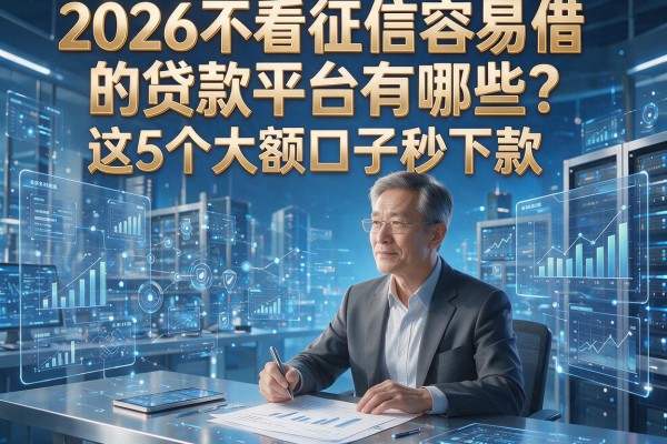 2026不看征信容易借的贷款平台有哪些？这5个大额口子秒下款！
