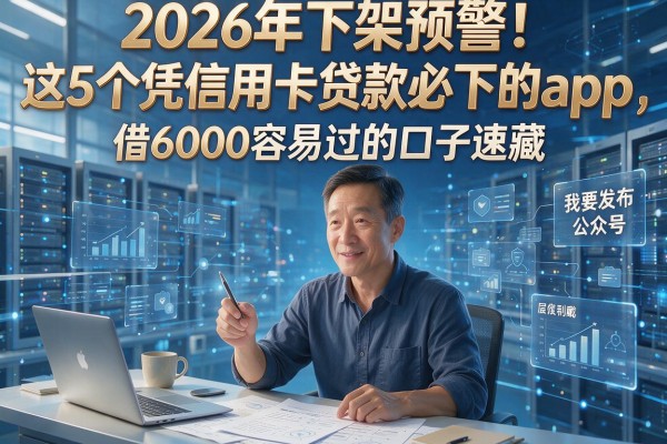 2026年下架预警！这5个凭信用卡贷款必下的app，借6000容易过的口子速藏