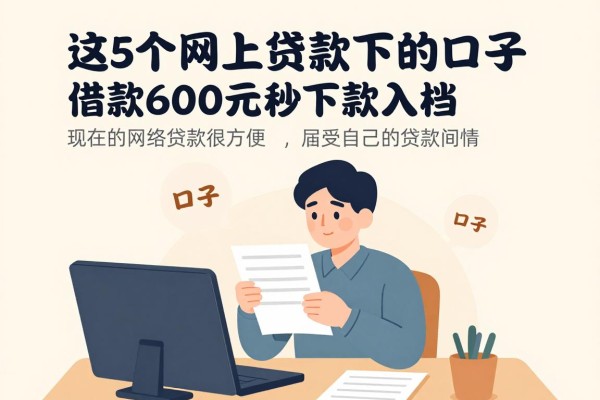 2026实测有效!这5个网上贷款下的口子,借款6000元秒下款入档