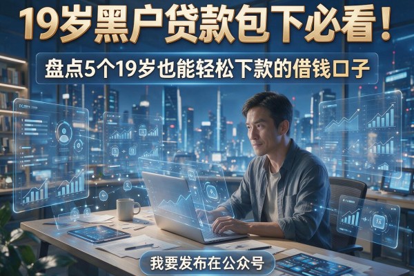 19岁黑户贷款包下必看!盘点5个19岁也能轻松下款的借钱口子