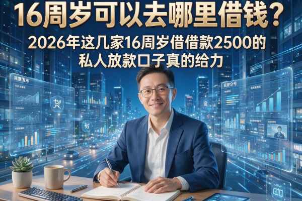 16周岁可以去哪里借钱?2026年这几家16周岁借款2500的私人放款口子真的给力