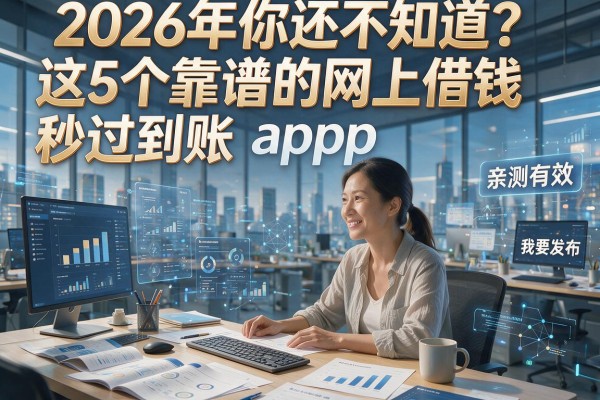 2026年你还不知道?这5个靠谱的网上借钱app秒过到账,亲测有效!