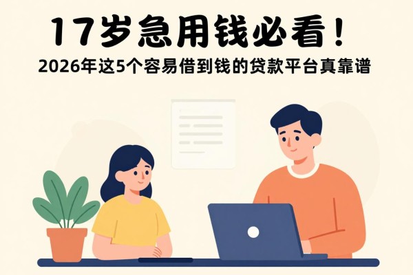 17岁急用钱必看!2026年这5个容易借到钱的贷款平台真靠谱,利息算得明明白白