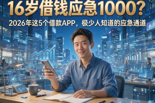 16岁借钱应急1000？2026年这5个借款APP，极少人知道的应急通道！