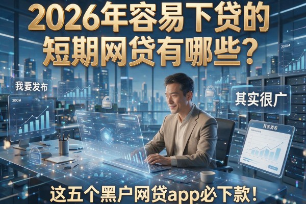 2026年容易下贷的短期网贷有哪些？范围其实很广，这五个黑户网贷app必下款！