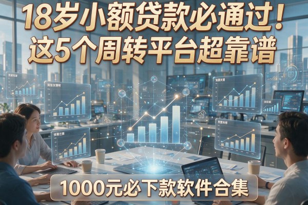 18岁小额贷款必通过!这5个周转平台超靠谱,附1000元必下款软件合集