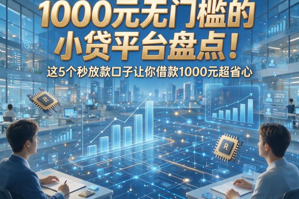 1000元无门槛的小贷平台盘点!这5个秒放款口子让你借款1000元超省心