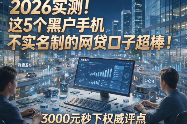 2026实测!这5个黑户手机不实名制的网贷口子超棒,3000元秒下权威评点